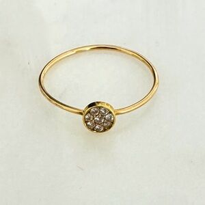 Jennifer Meyer Diamond Circle 18 carat gold ring - 6.5